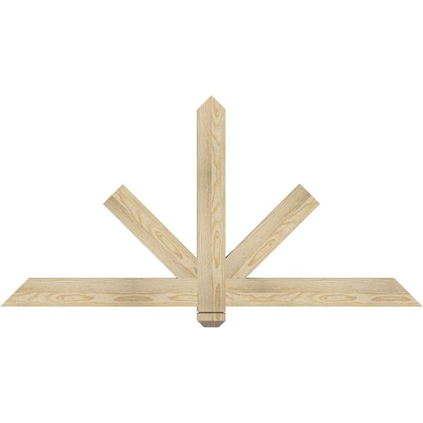 Ekena Millwork Kennewick Rough Sawn Timber Gable Bracket, Douglas Fir, 60"W x 30"H x 2"D x 4"F, 12/12 Pitch GBW060X30X0204KEN00RDF - main